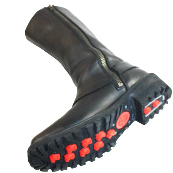 Milwaukee Leather Classic Harness Side Lacing Detail 14” Tall Boot Size 6.5 - Picture 8 of 11